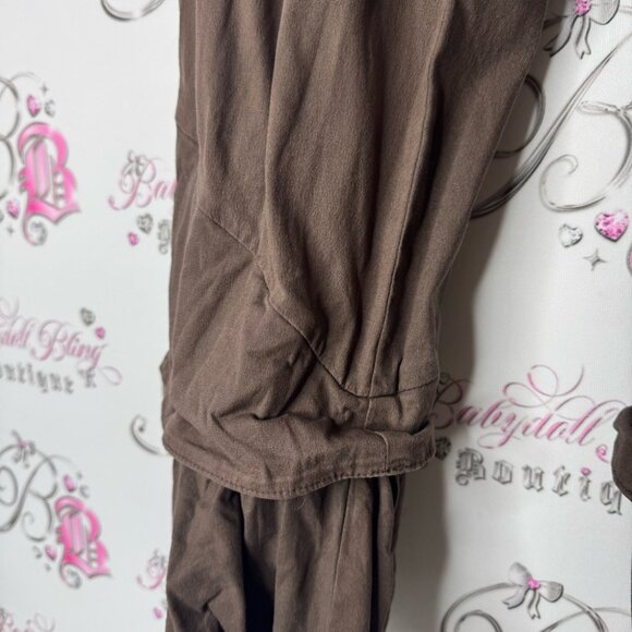 Adventures of rabbit and empee pants pirate cargo Brown Buttoned corset tie ups - Picture 5 of 8